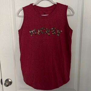 Disney Women's Red Mickey Muscle Tee